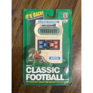 Mattel Classic Football Handheld Electronic Game Retro 70s Reissue 29246 NIP